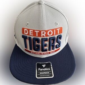 Detroit Tigers Fanatics Line Drive Two-Tone Snapback Hat